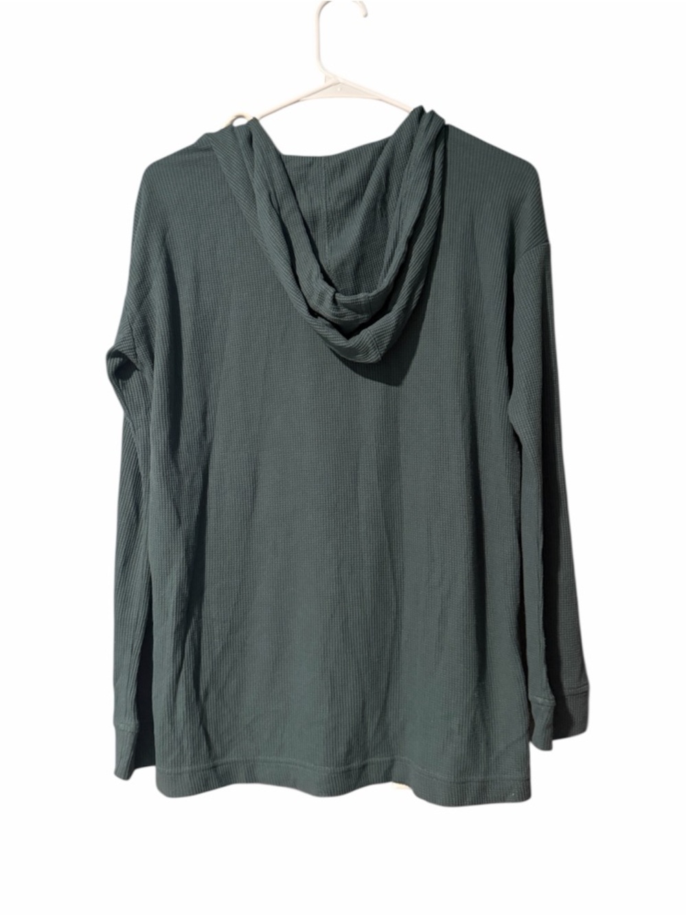 Free Fly Bamboo Waffle Hoodie in Green Size M - Picture 4 of 6